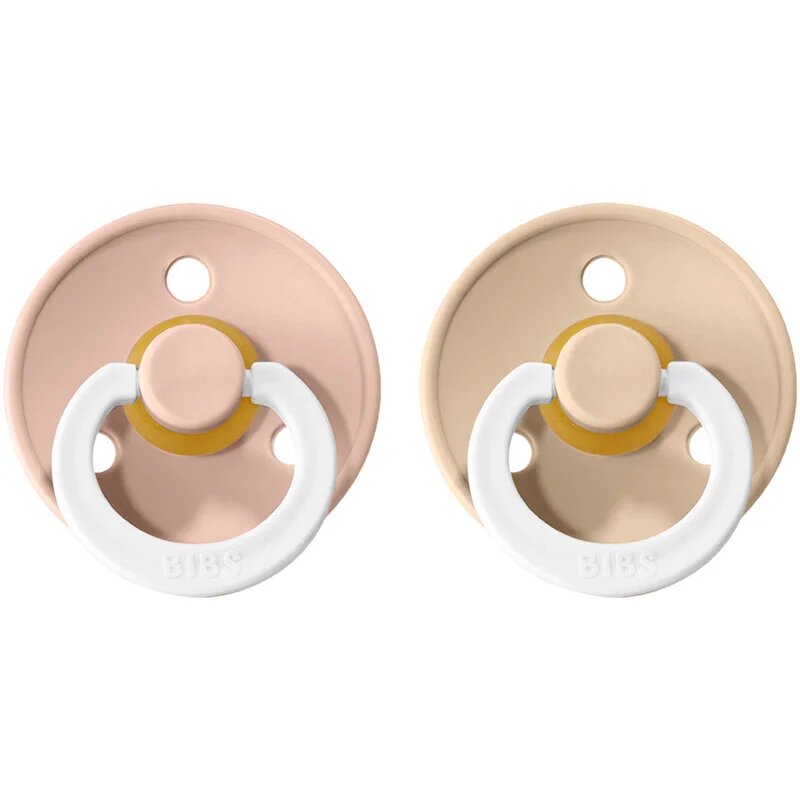 BIBS Colour Natural Rubber Size 3: 18+ months cumi Blush Night / Vanilla Night 2 db