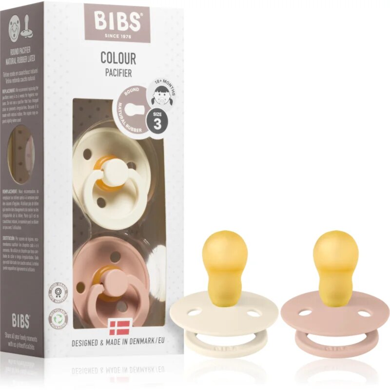 BIBS Colour Symmetrical 18+ months cumi Ivory / Blush 2 db