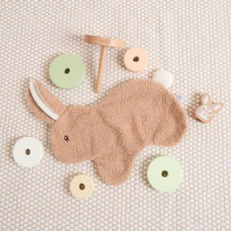 Bieco Cuddly Toy Bunny Fine alvóka 1 db