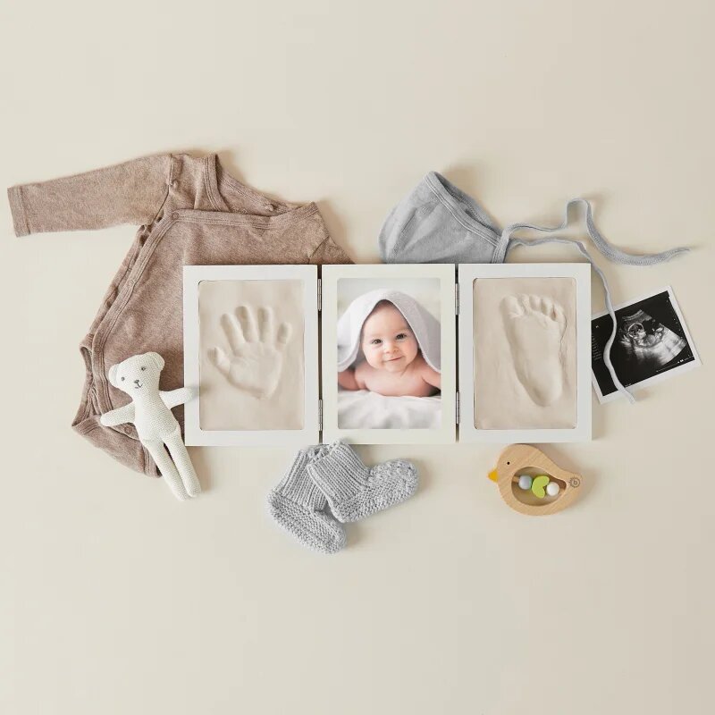 Bieco Impression Set with Picture Frame baba kéz- és láblenyomat-készítő szett 44 x 19 x 1 cm
