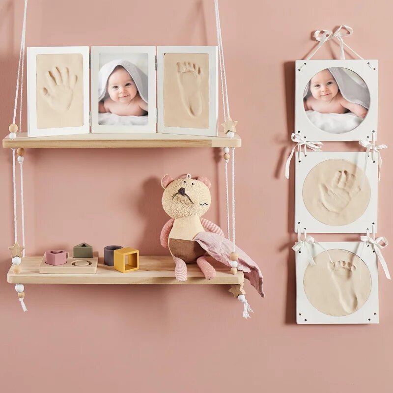 Bieco Impression Set with Picture Frame baba kéz- és láblenyomat-készítő szett 44 x 19 x 1 cm