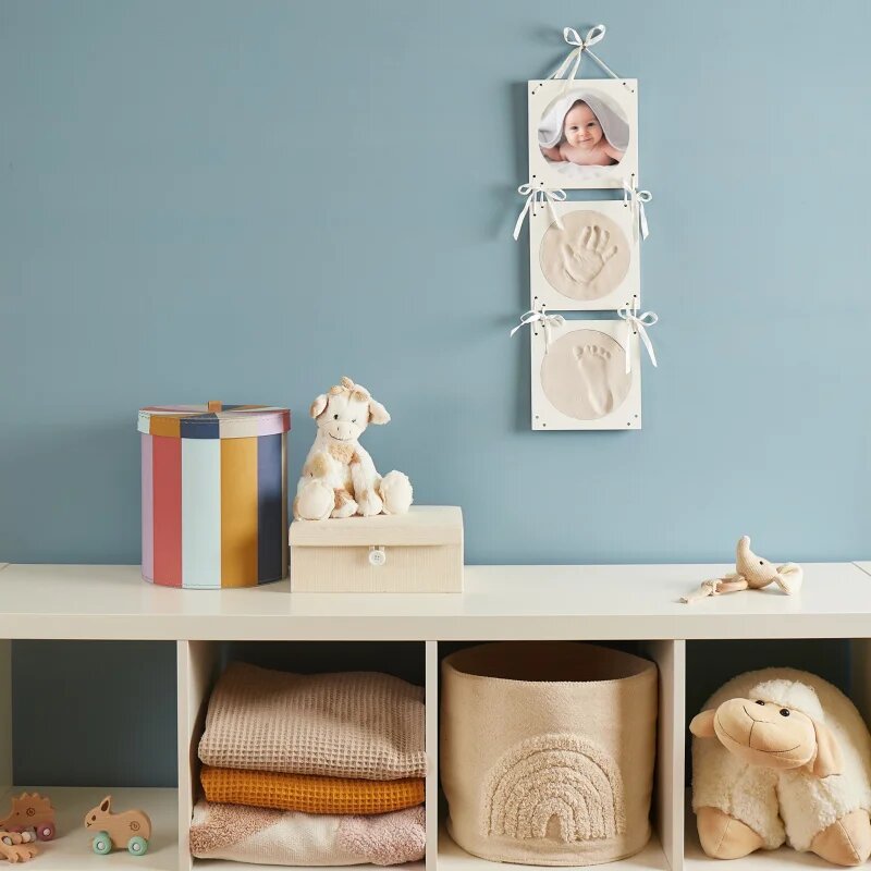 Bieco Print Set with Hanging Picture Frame baba kéz- és láblenyomat-készítő szett 55 x 18 x 1 cm