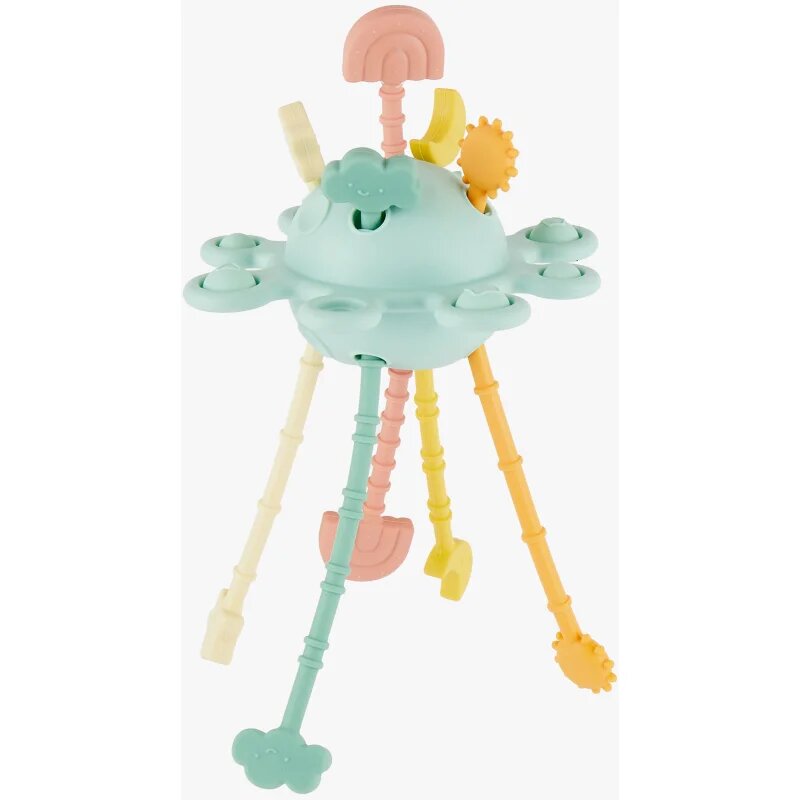 Bieco Silicone Activity Planet interaktív játék 12 m+ Eucalyptus 1 db