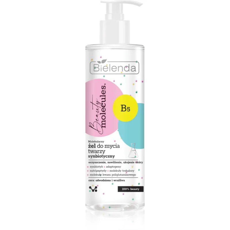Bielenda Beauty Molecules tisztító gél az arcbőrre a problémás bőrre 195 g