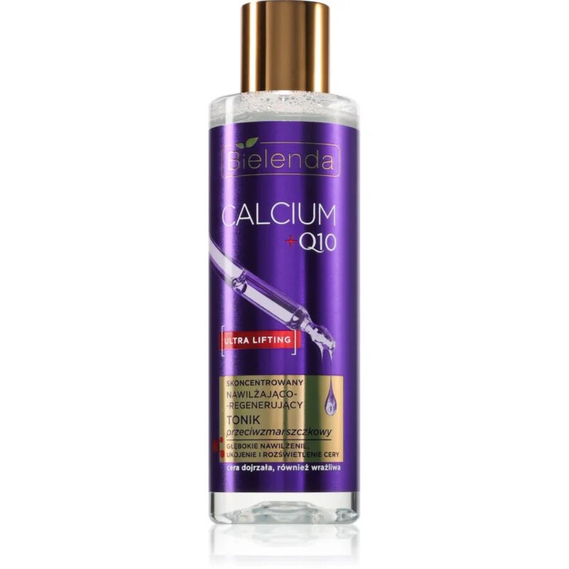 Bielenda Calcium + Q10 Concentrated moisturizing and regenerating anti-wrinkle tonic hidratáló tonik a ráncok ellen 200 ml