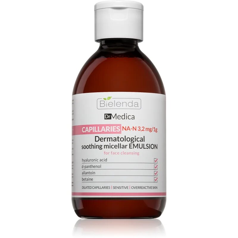 Bielenda Dr Medica Capillaries micellás tej semlegesíti a bőrpírt 250 ml