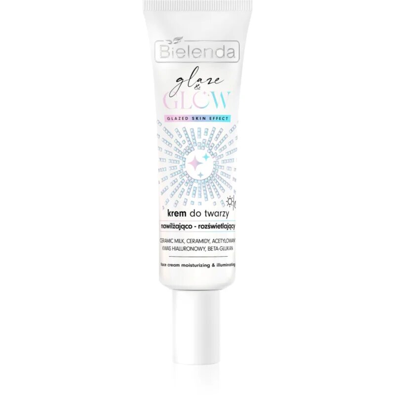 Bielenda GLAZE & GLOW hidratáló és élénkítő arckrém száraz bőrre 50 ml