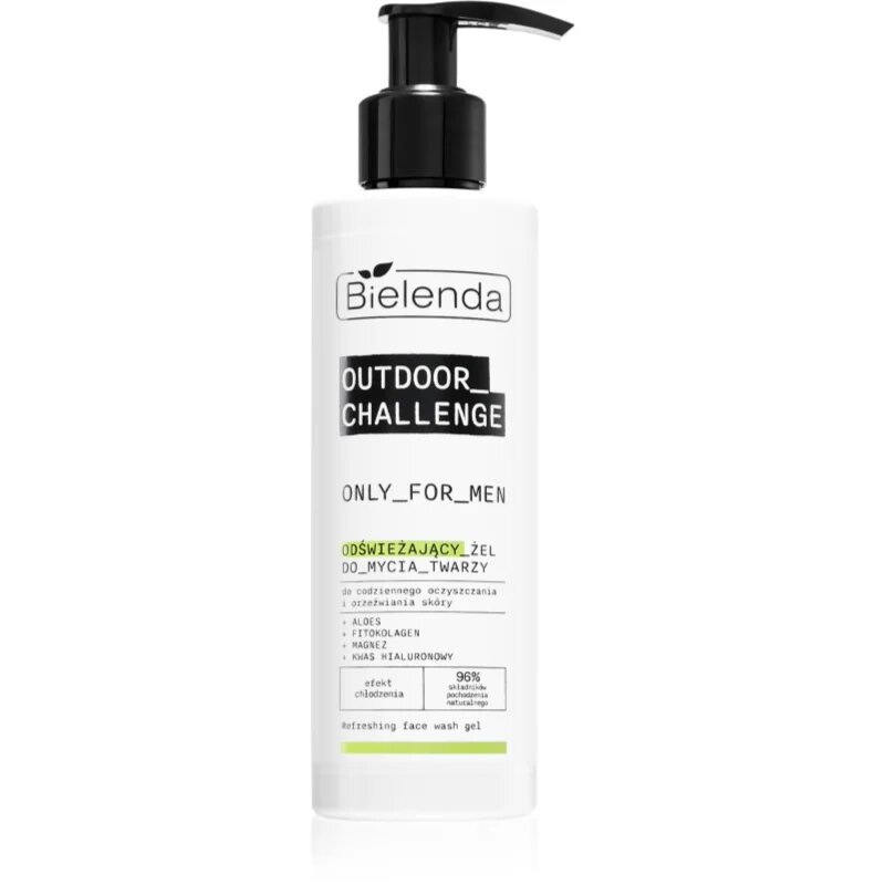 Bielenda Only For Men Outdoor Challenge frissítő gél az arcra uraknak 190 ml