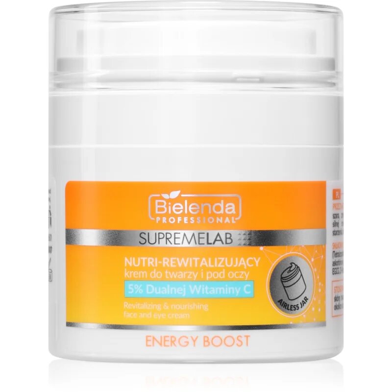 Bielenda Professional Supremelab Energy Boost energizáló krém az arcra és a szem környékére 40 ml