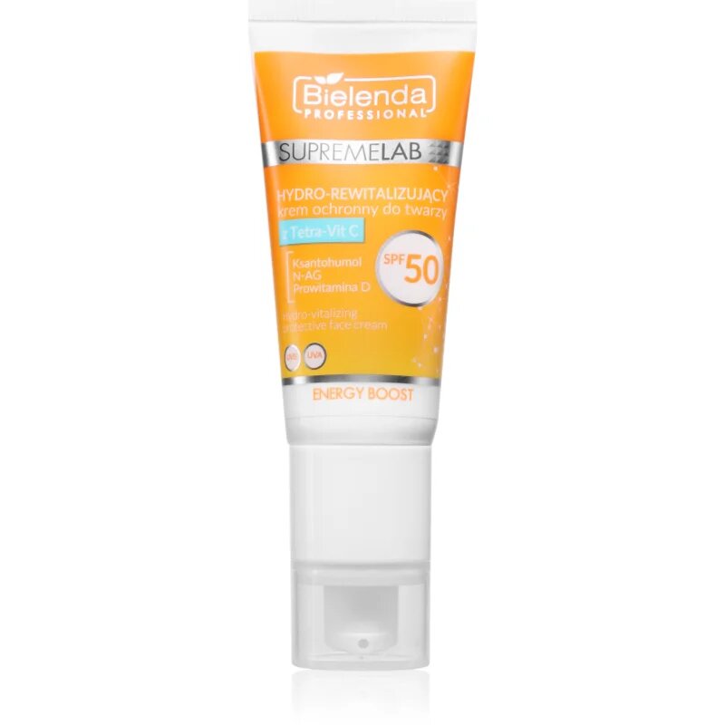 Bielenda Professional Supremelab Energy Boost hidratáló arckrém C vitamin SPF 50 40 ml