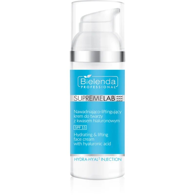 Bielenda Professional Supremelab Hydra-Hyal2 Injection 15% liftinges krém hialuronsavval SPF 15 50 ml