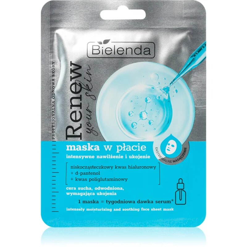 Bielenda Renew Your Skin hidratáló gézmaszk 18 g