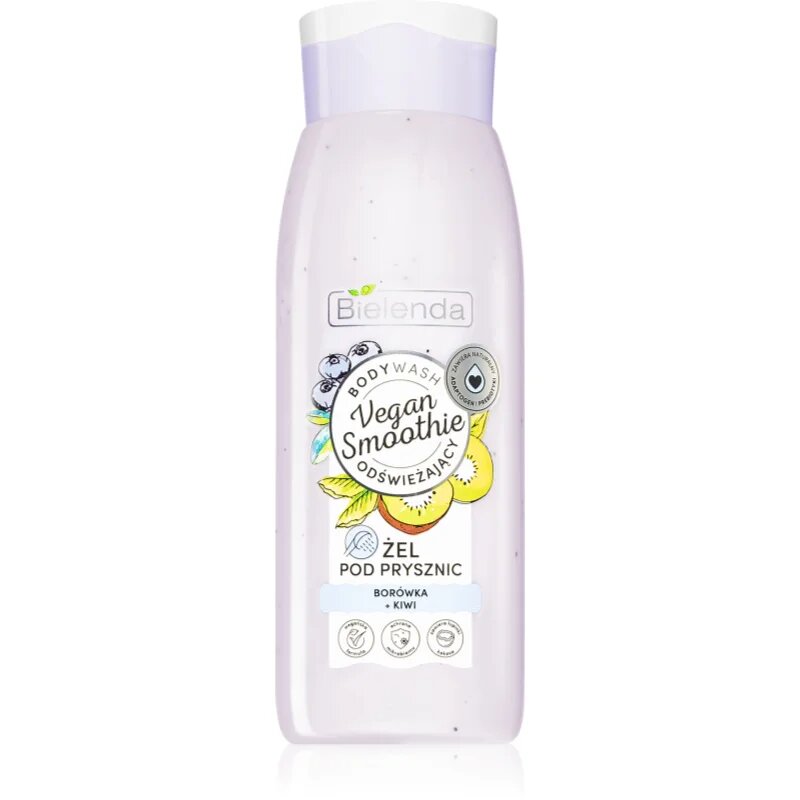 Bielenda Vegan Smoothie Blueberry + Kiwi finom tusfürdő 400 ml
