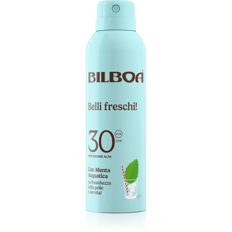 Bilboa Belli Freschi napozó spray borsmentával SPF 30 150 ml