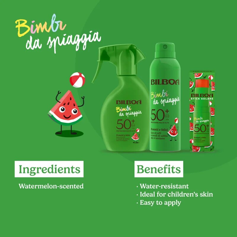 Bilboa Bimbi Trigger napozó spray gyermekeknek SPF 50+ 250 ml