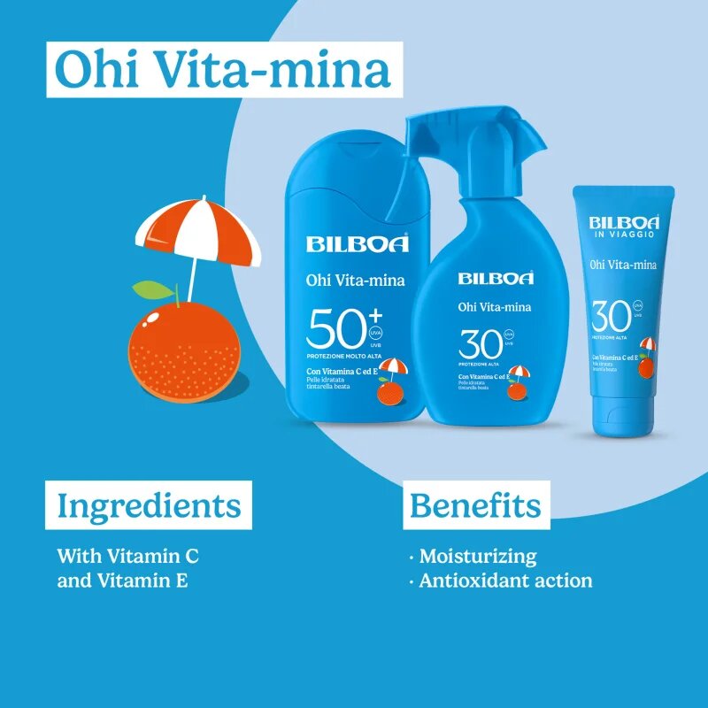 Bilboa Ohi Vitamina Latte napozótej vitaminokkal SPF 30 200 ml