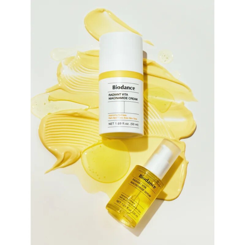 Biodance Radiant Vita Niacinamide Cream hidratáló és tápláló krém az élénk és kisimított arcbőrért 50 ml