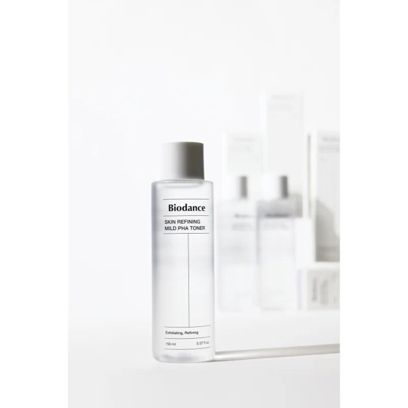 Biodance Skin Refining Mild PHA Toner gyengéd bőrhámlasztó tonik regeneráló hatással 150 ml