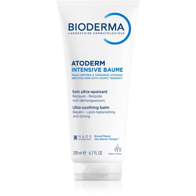 Bioderma Atoderm Intensive Baume Intenzív nyugtató balzsam nagyon száraz érzékeny és atópiás bőrre 200 ml