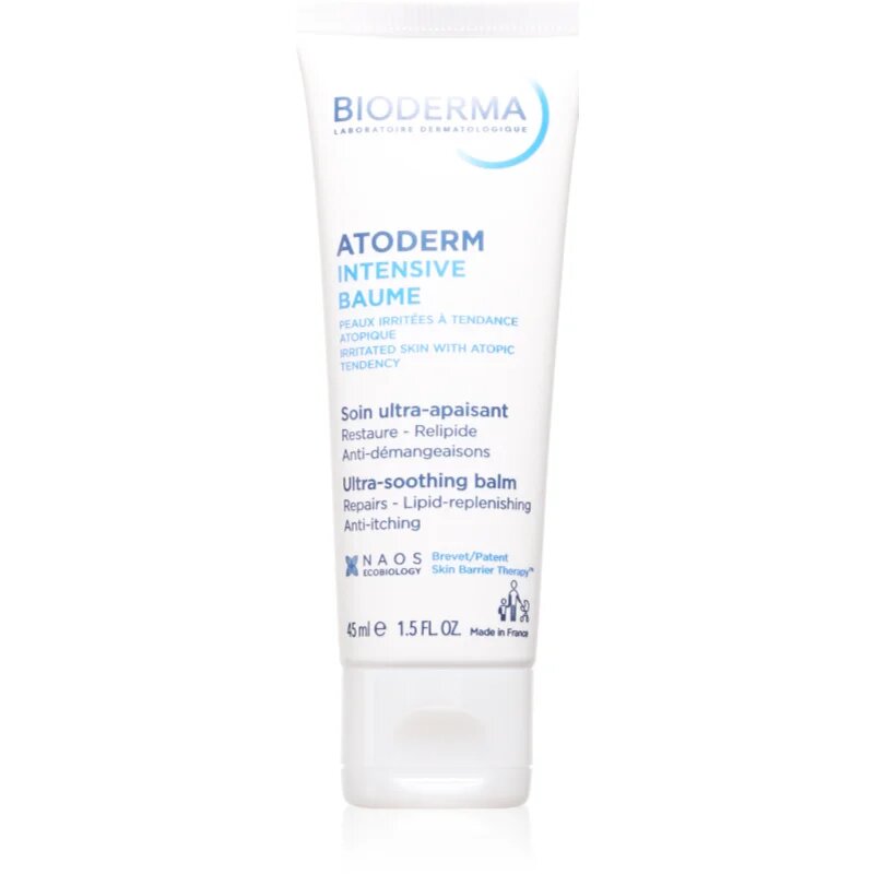 Bioderma Atoderm Intensive Baume Intenzív nyugtató balzsam nagyon száraz érzékeny és atópiás bőrre 45 ml