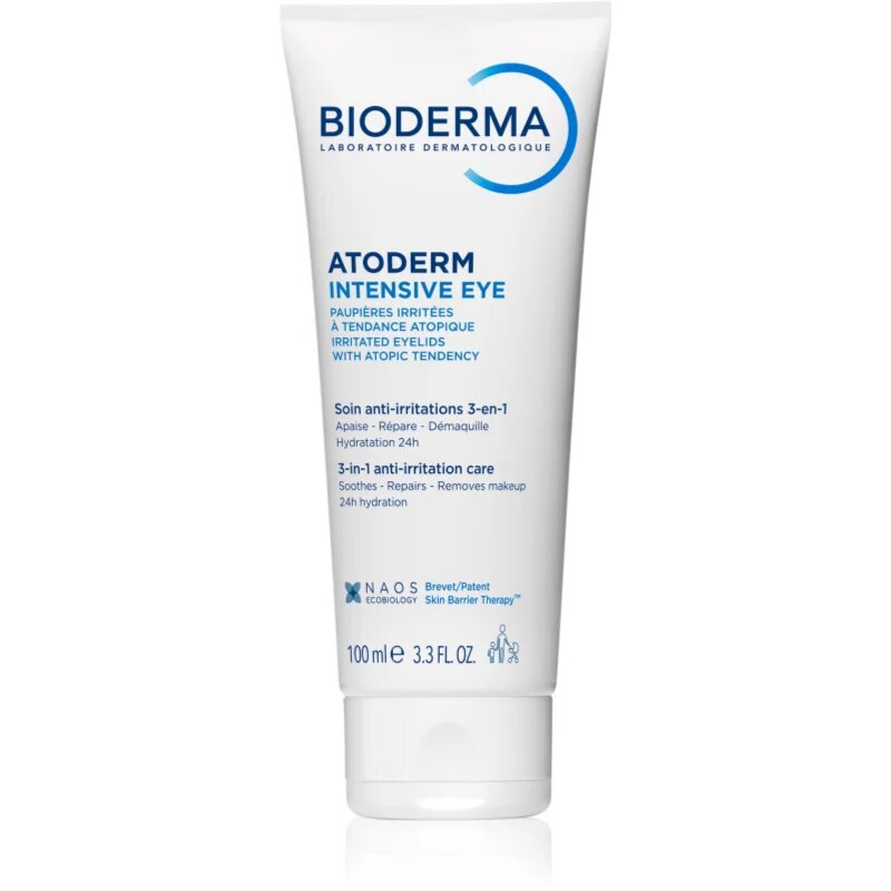 Bioderma Atoderm Intensive Eye nyugtató ápolás az érzékeny szemhéjra 100 ml