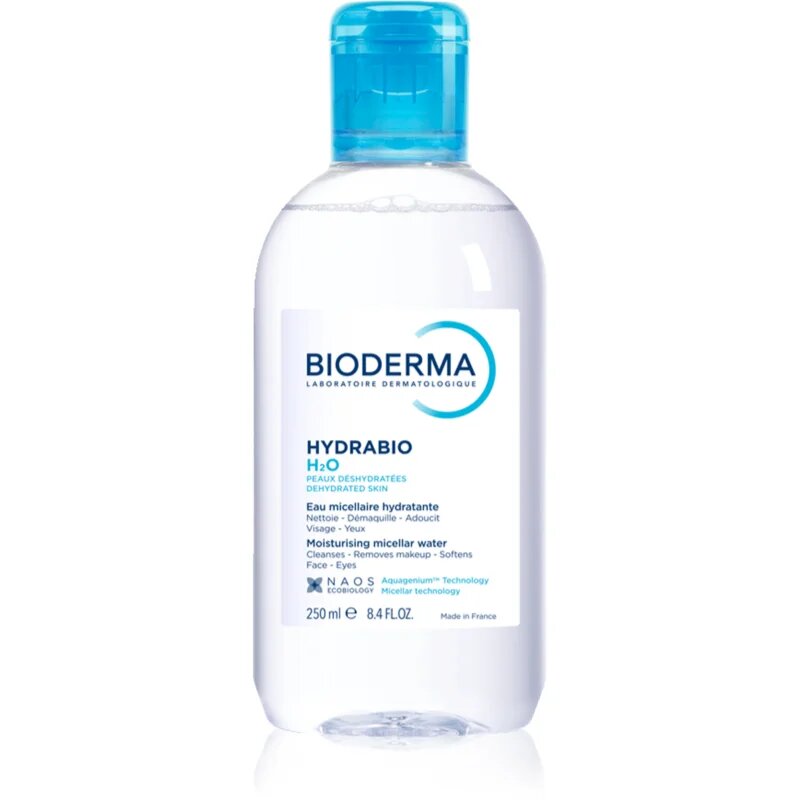 Bioderma Hydrabio H2O micellás víz normál és száraz érzékeny bőrre dehidratált bőrre 250 ml