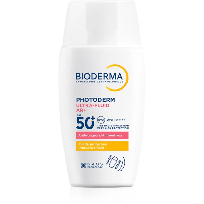 Bioderma Photoderm AR+ ultra könnyű fluid Érzékeny bőrpírra hajlamos bőrre SPF 50+ 40 ml
