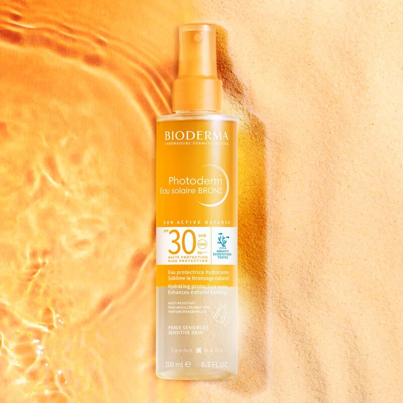 Bioderma Photoderm Eau solaire BRONZ napozó spray bronzosítóval SPF 30 200 ml