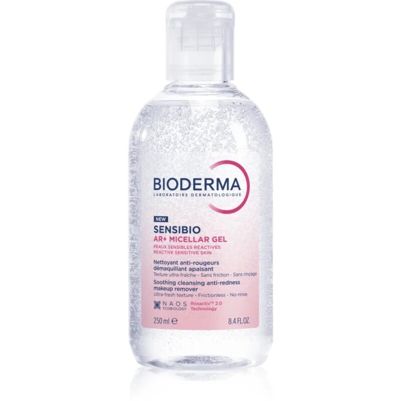 Bioderma Sensibio AR+ micellás tisztító gél Érzékeny bőrpírra hajlamos bőrre 250 ml