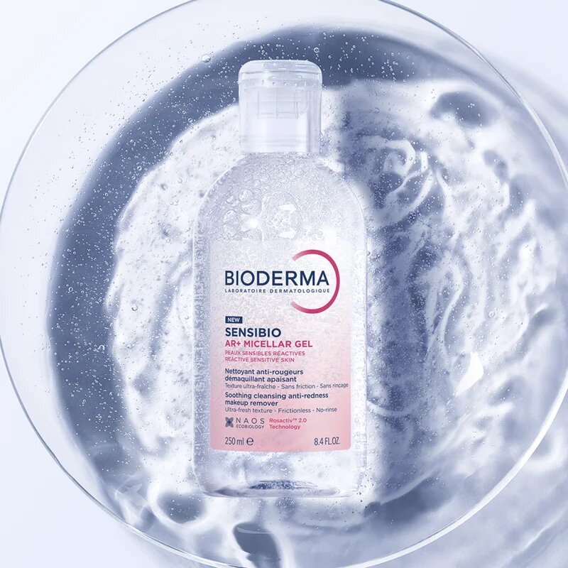Bioderma Sensibio AR+ micellás tisztító gél Érzékeny bőrpírra hajlamos bőrre 250 ml