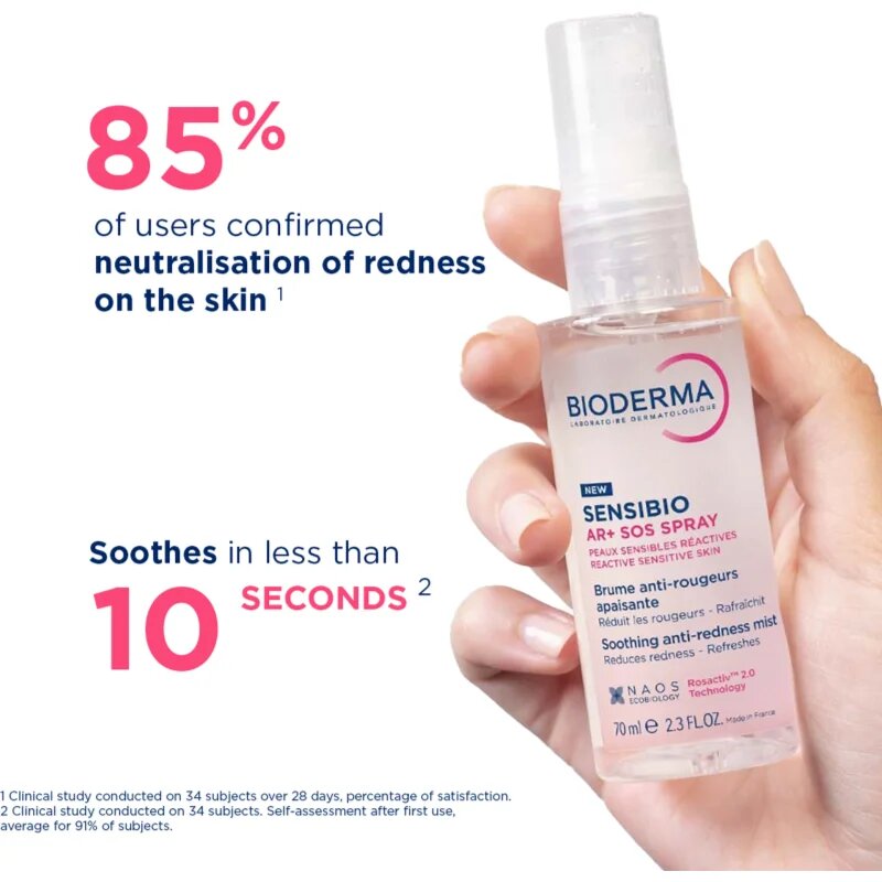Bioderma Sensibio AR+ SOS Spray nyugtató spray bőrpír ellen 70 ml