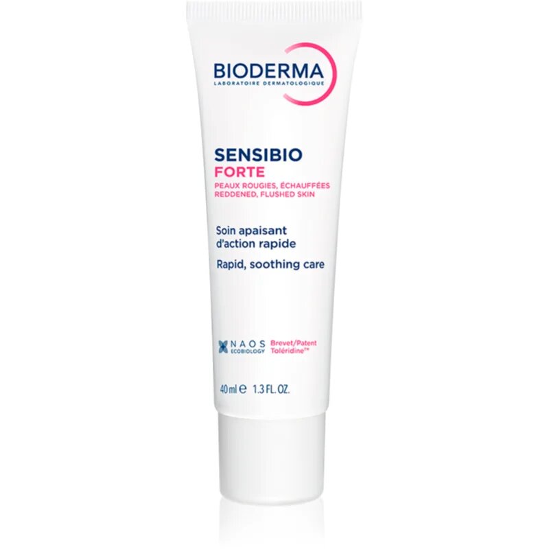 Bioderma Sensibio Forte hidratáló és nyugtató krém Érzékeny bőrpírra hajlamos bőrre 40 ml