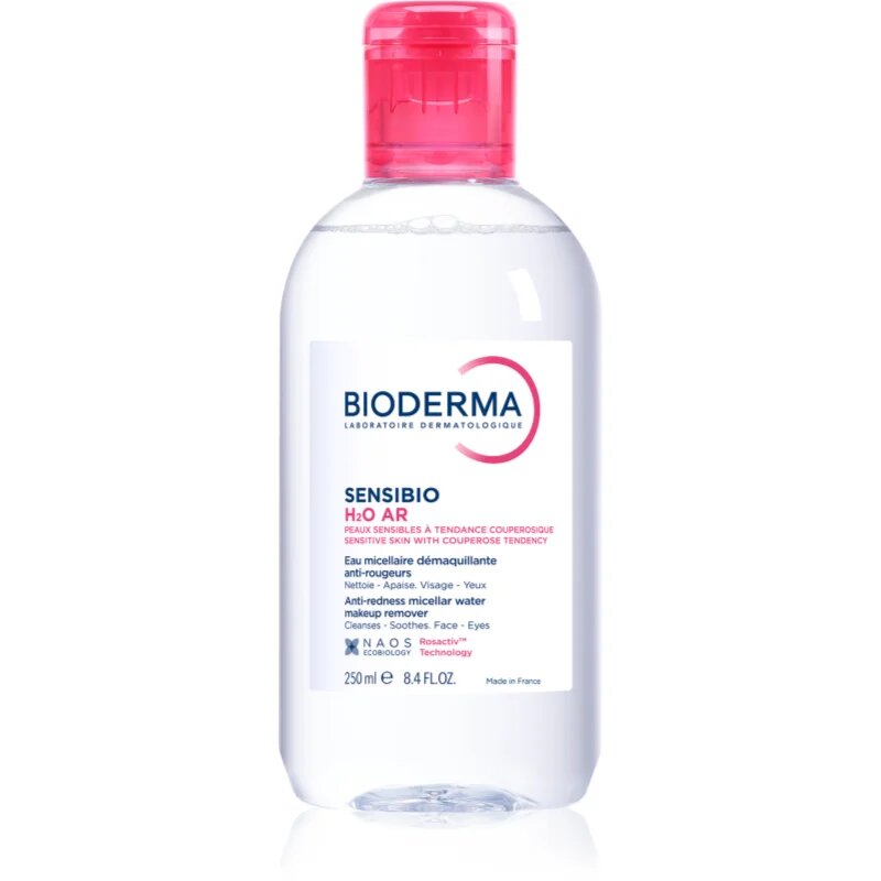 Bioderma Sensibio H2O AR micellás víz Érzékeny bőrpírra hajlamos bőrre 250 ml
