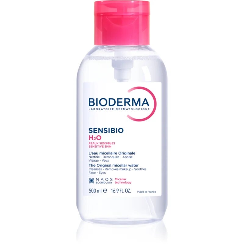 Bioderma Sensibio H2O micellás víz érzékeny bőrre adagolóval 500 ml