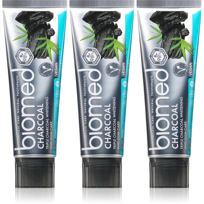 Biomed Charcoal fehérítő fogkrém aktív szénnel