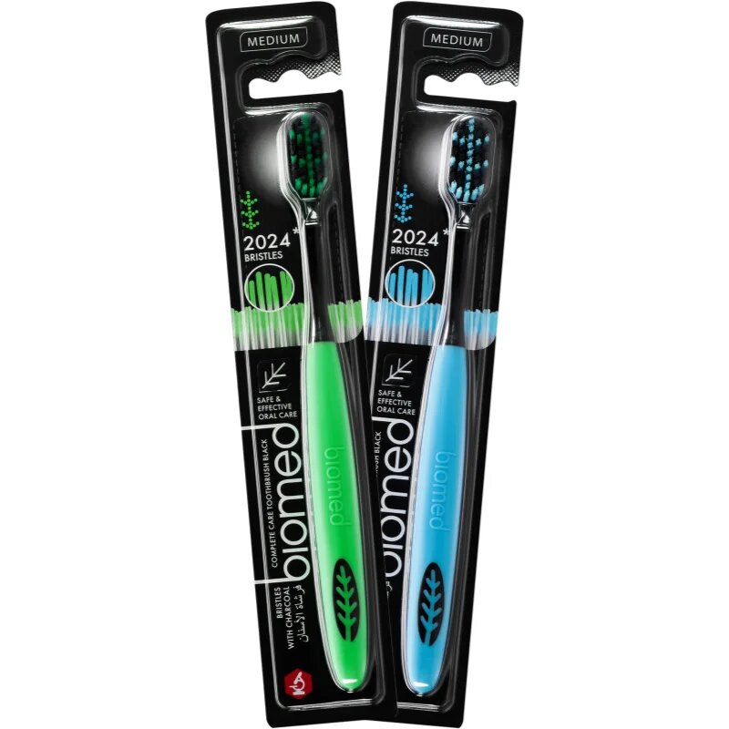 Biomed Complex Toothbrush fogkefe aktív szénnel Medium 1 db
