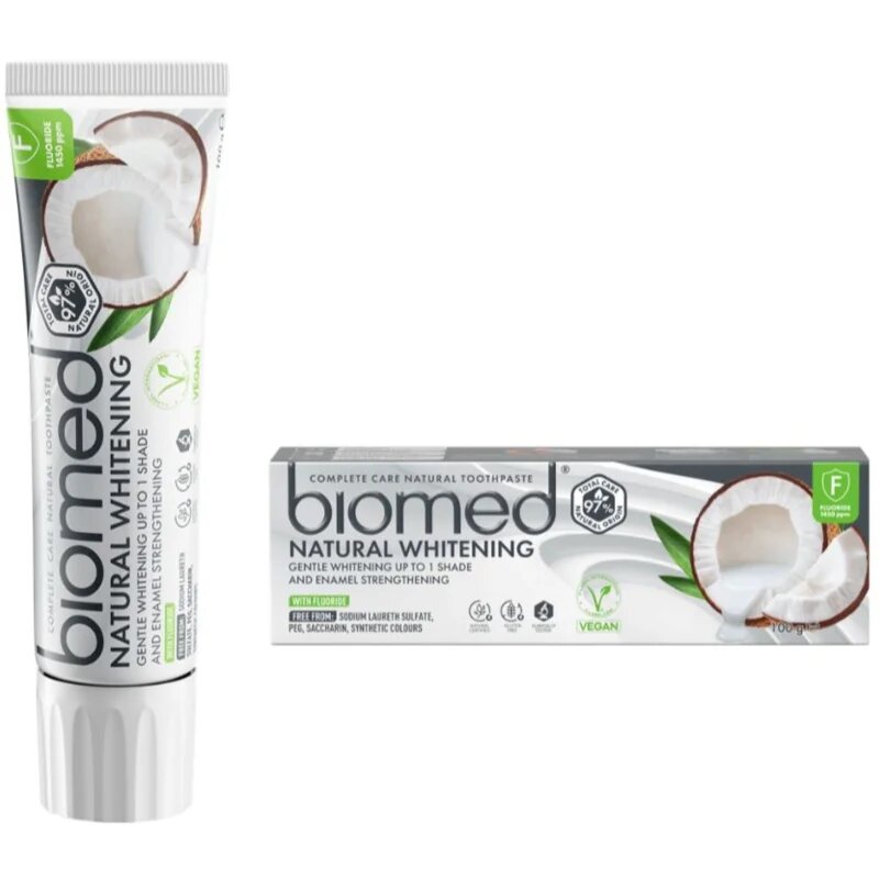 Biomed Natural Whitening fehérítő fogkrém 100 g