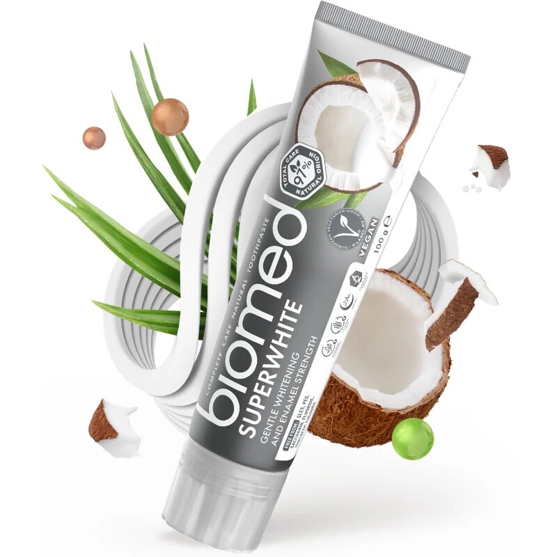 Biomed Superwhite erősítő fogkrém kókuszolajjal 100 g