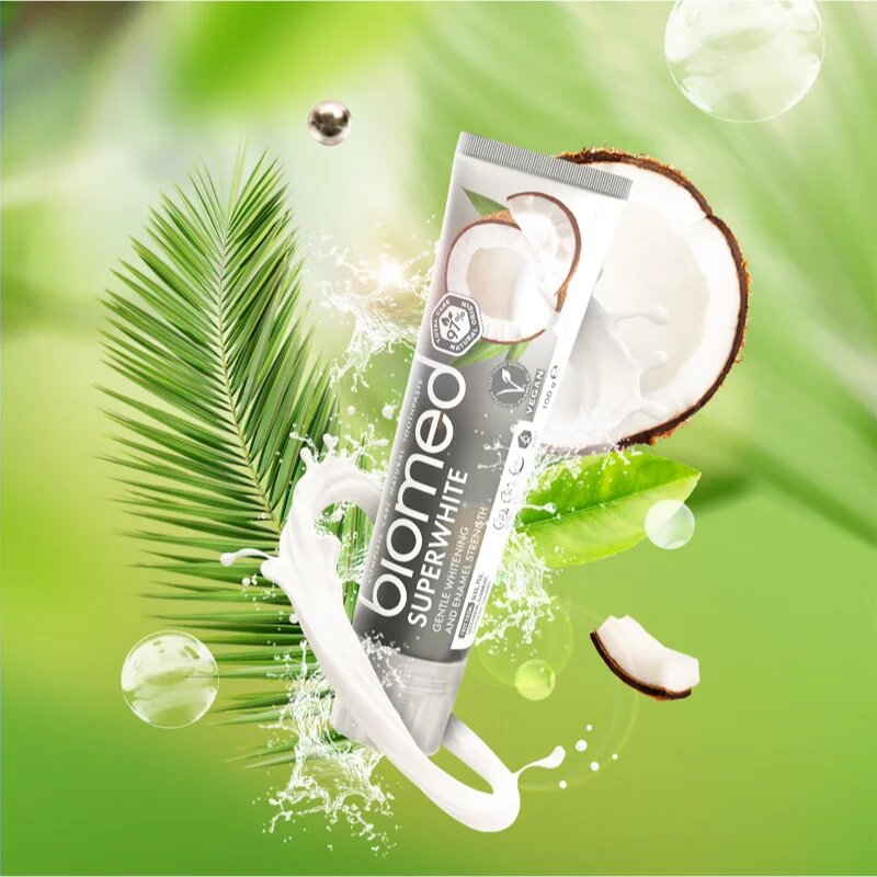 Biomed Superwhite erősítő fogkrém kókuszolajjal 100 g