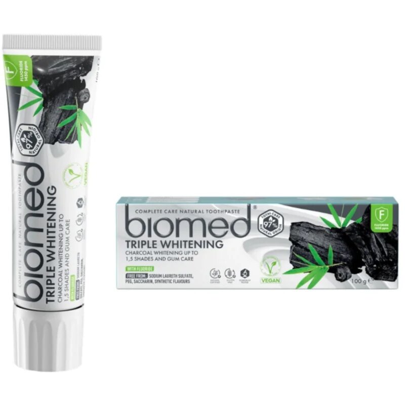 Biomed Triple Whitening természetes fogkrém 100 g