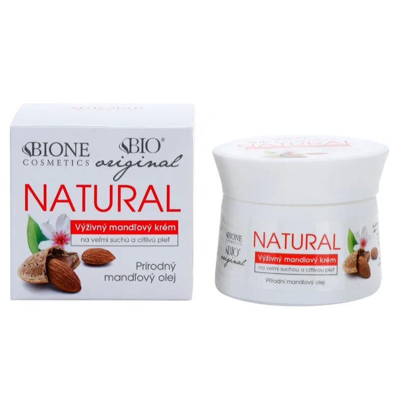 Bione Cosmetics Almonds extra tápláló krém a nagyon száraz és érzékeny bőrre 51 ml