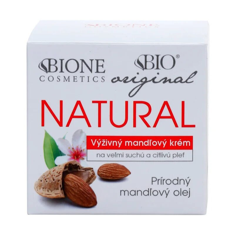 Bione Cosmetics Almonds extra tápláló krém a nagyon száraz és érzékeny bőrre 51 ml
