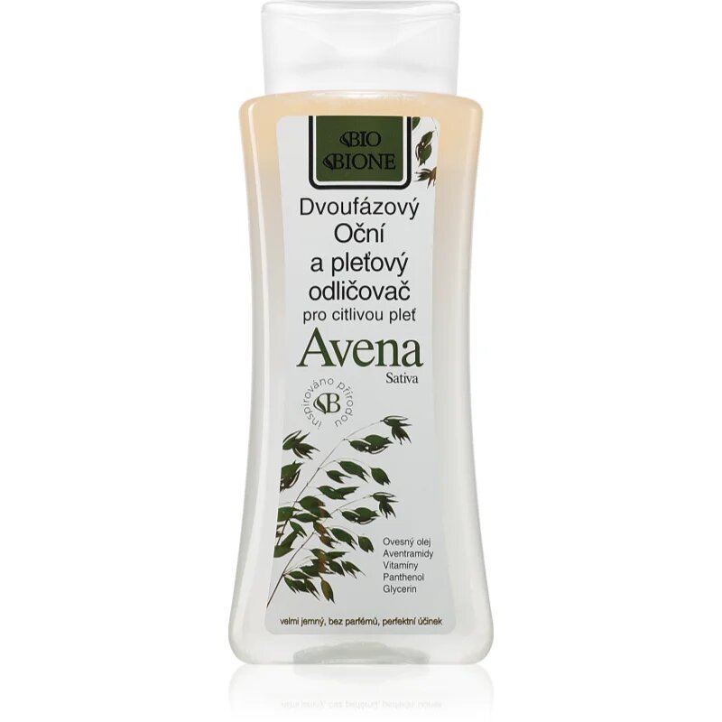 Bione Cosmetics Avena Sativa kétfázisú sminklemosó az arcra és a szemekre 255 ml