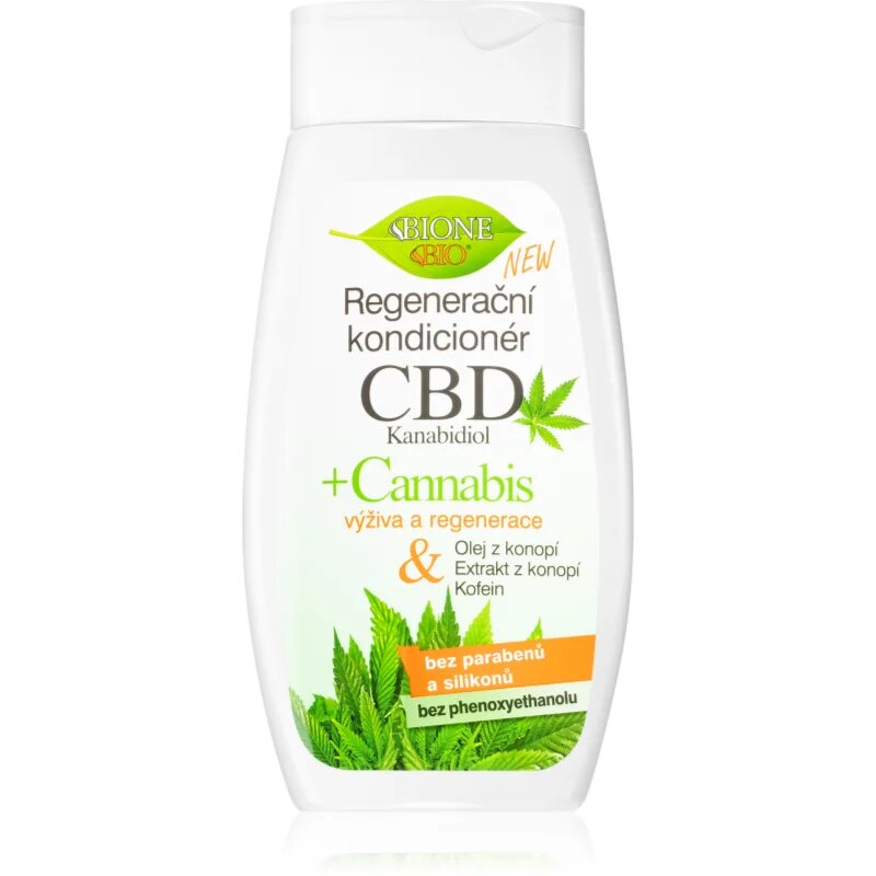 Bione Cosmetics Cannabis CBD regeneráló kondicionáló hajra 260 ml