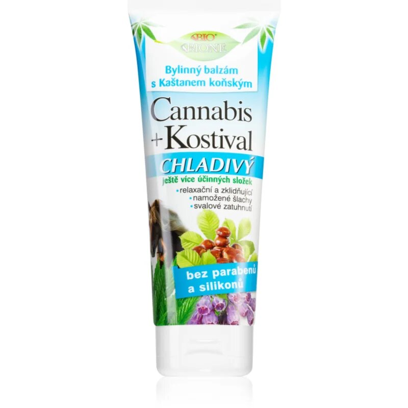 Bione Cosmetics Cannabis Comfrey hűsítő balzsam izmok ízületek izomszalagok számára 200 ml