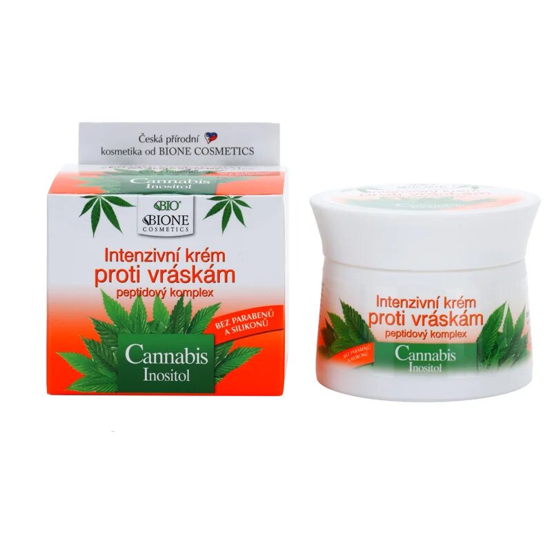 Bione Cosmetics Cannabis intenzív krém a ráncok ellen 51 ml