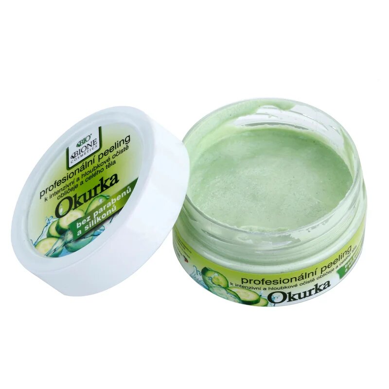 Bione Cosmetics Care mélytisztító peeling uborka 200 g