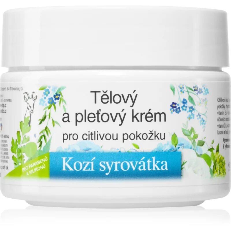 Bione Cosmetics Goat Whey tápláló krém az arcra és a testre az érzékeny bőrre 260 ml
