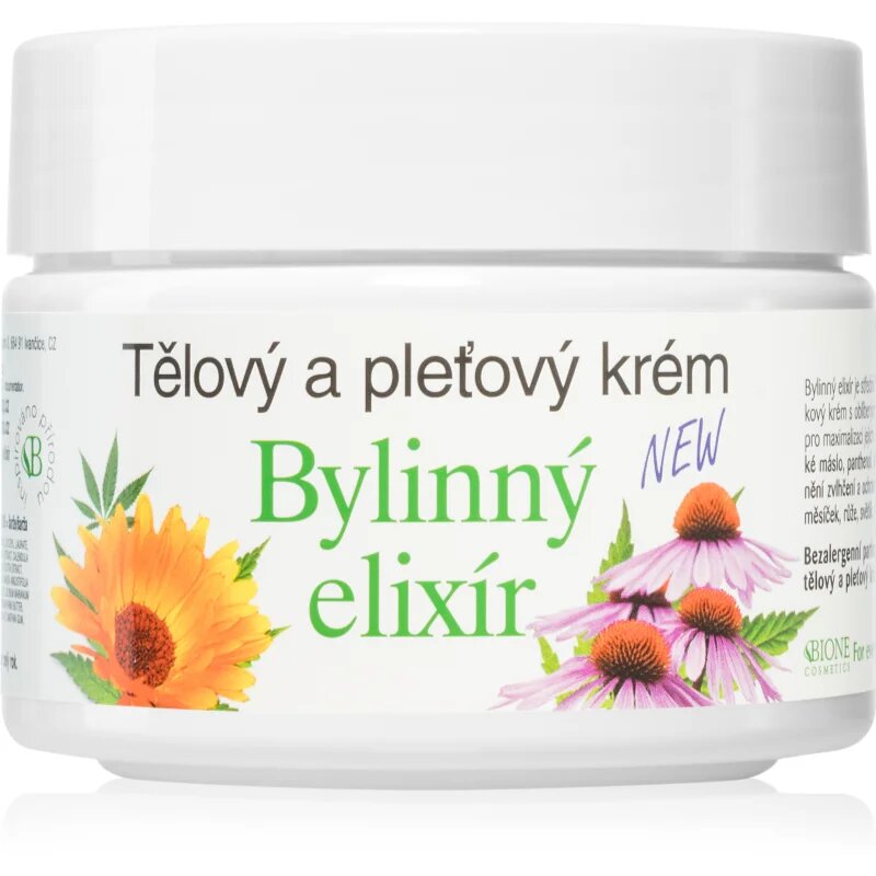 Bione Cosmetics Herbal Elixir arc- és testkrém 260 ml