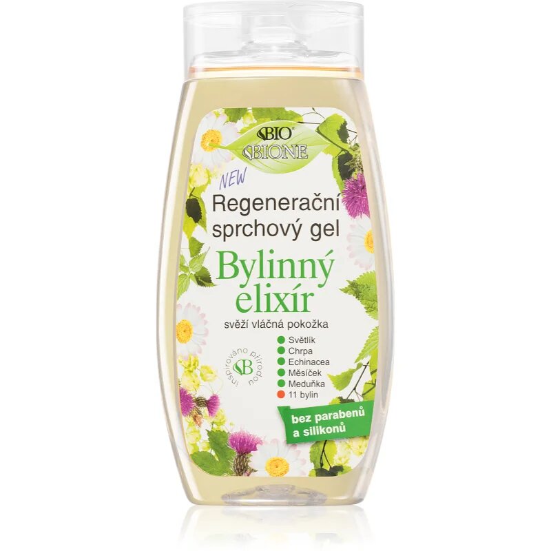 Bione Cosmetics Herbal Elixir regeneráló tusfürdő gél 260 ml